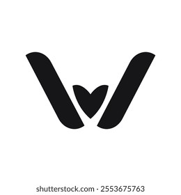 Letter W logo design vector illustration
