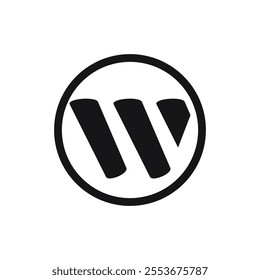 Letter W logo design vector illustration