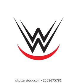 Letter W logo design vector illustration
