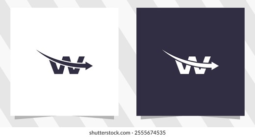 letter w logo design vector