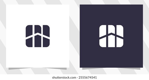 letter w logo design vector