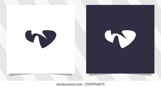 letter w logo design vector