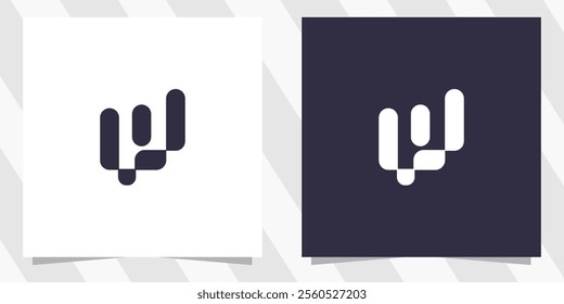 letter w logo design vector