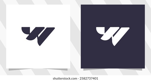 letter w logo design vector