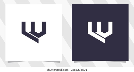 letter w logo design vector