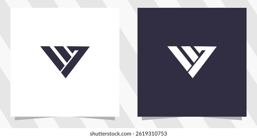 letter w logo design vector