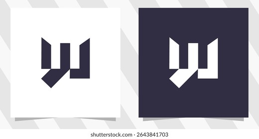 letter w logo design vector