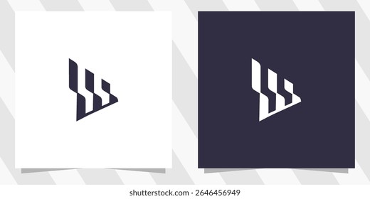 letter w logo design vector