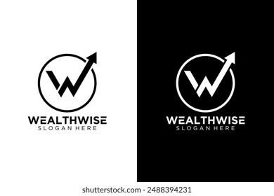 Letter W Logo Design for Wealth Vector illustration