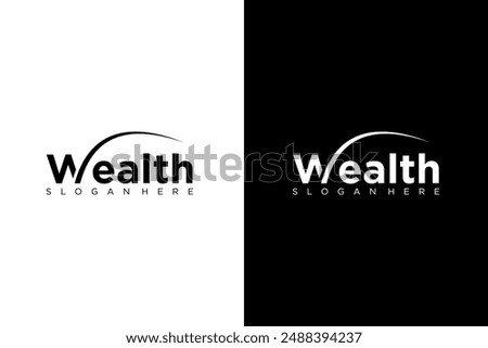 Letter W Logo Design for Wealth Vector illustration