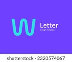 Letter W logo icon design template elements