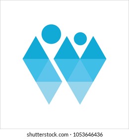 Letter W logo icon design template elements
