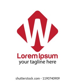 Letter W logo icon design template element