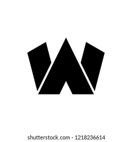 Letter W logo. Icon design. Template elements - vector sign