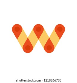 Letter W logo. Icon design. Template elements - vector sign