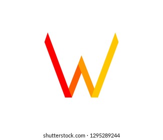 Letter W logo icon design template elements