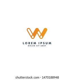 Letter w logo icon design - vector