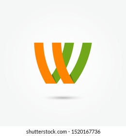 Letter W logo icon design template. Abstract Icons letter W. Alphabet Icon and symbol vector Illustration