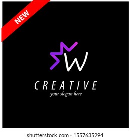 Letter W logo icon design template elements 