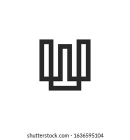 Letter W logo icon design template elements