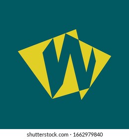 Letter W logo. Icon design. Template elements - vector sign