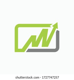Letter W logo icon design template element. suitable finance logo.