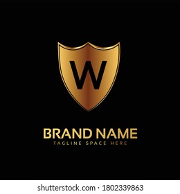 Diseño del icono del logotipo de la letra W. Ilustración vectorial.