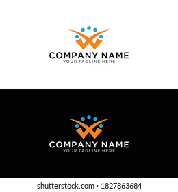 Letter W logo icon design template elements