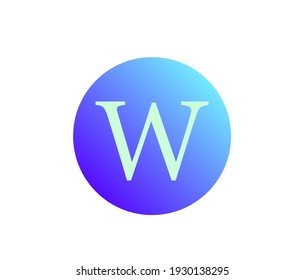 Letter W logo icon design template elements X letter symbol business company vector icon