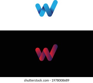 Letter W logo icon design template elements.