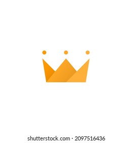 Letter W logo icon design template elements. Crown forming the letter W.