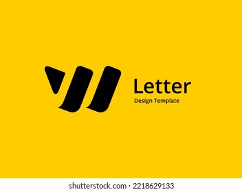 Letter W logo icon design template elements