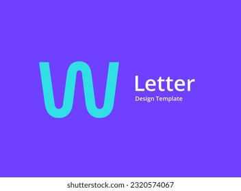 Letter W logo icon design template elements