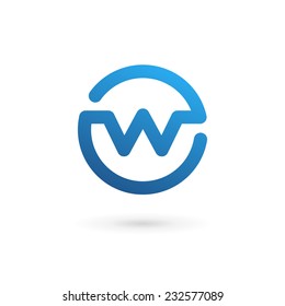 Letter W logo icon design template elements 