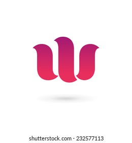 Letter W logo icon design template elements 