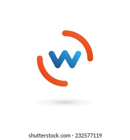 Letter W logo icon design template elements 