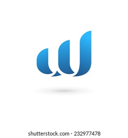 Letter W logo icon design template elements 