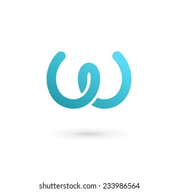 Letter W logo icon design template elements 