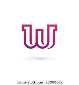 Letter W logo icon design template elements 
