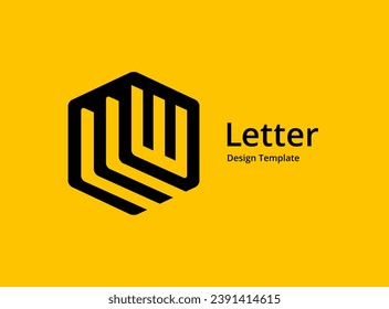 Letter W logo icon design template elements