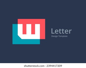 Letter W logo icon design template elements