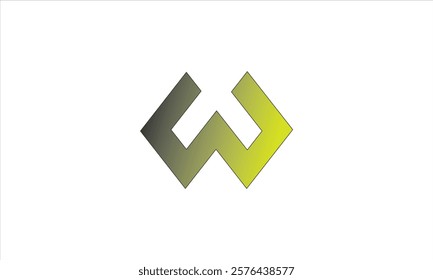 Letter w Logo Icon Design Template. Technology Abstract Connection Pyramid Triangle Vector Logotype.