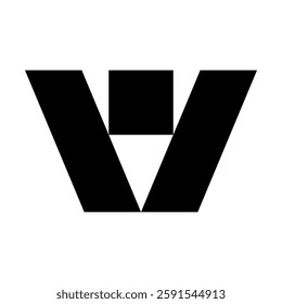 Letter W logo. Icon design. Template elements. Geometric abstract logos