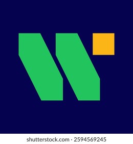 Letter W logo. Icon design. Template elements. Geometric abstract logos
