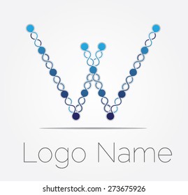 Letter W logo icon design template elements