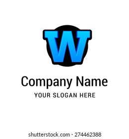 Letter W logo icon design | alphabet letter | Stylish Colorful typographic template elements | shiny icon template | corporate identity