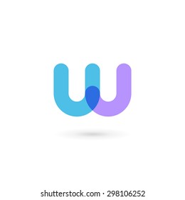 Letter W logo icon design template elements