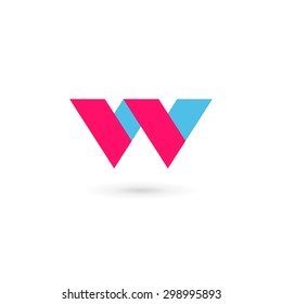 Letter W logo icon design template elements
