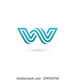 Letter W logo icon design template elements