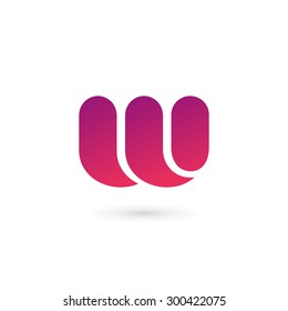 Letter W logo icon design template elements
